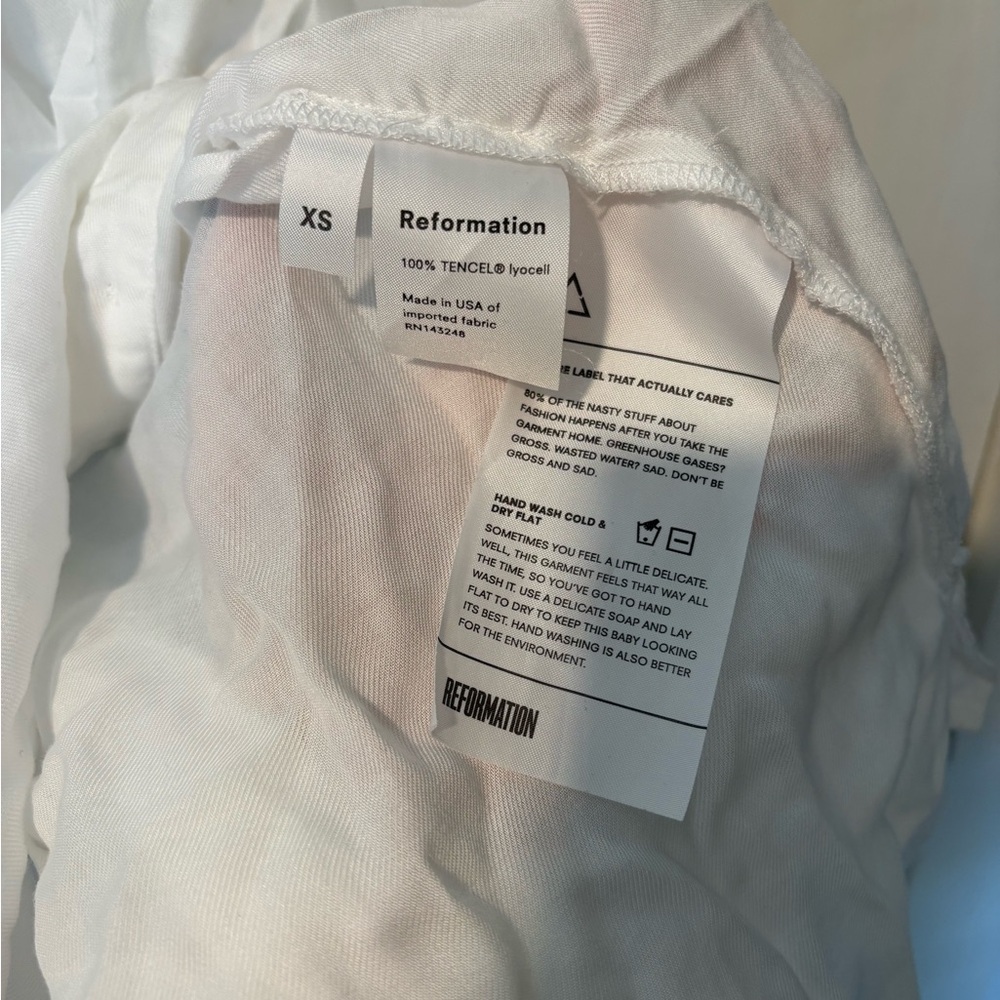 Reformation White Button Down - image 4